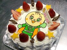 メロンパンナちゃんのバースデーケーキ:画像